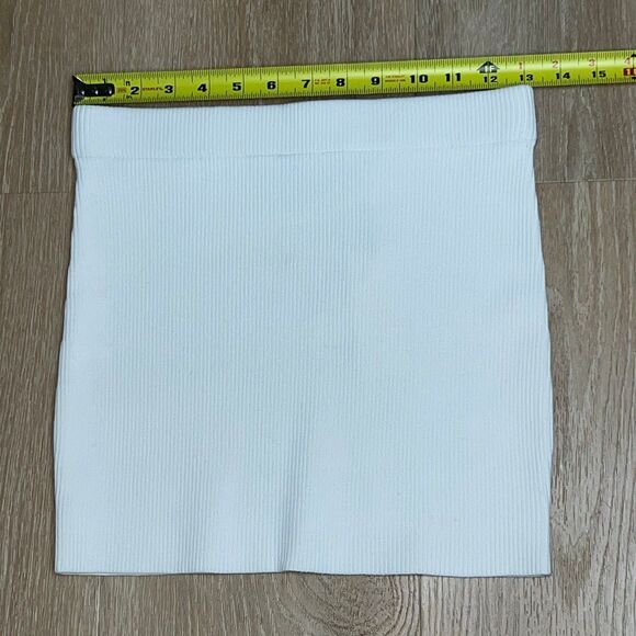REVOLVE x Victor Glemaud White Ribbed Bodycon Mini Skirt, Women’s Small NWT - Picture 6 of 14